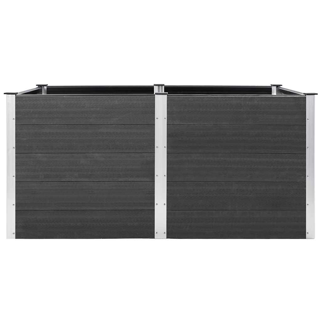 Arriate Elevado De Wpc Gris 200x100x91 Cm_2