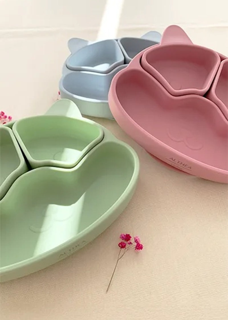 Plato Con Divisiones Extraíbles Y Forma De Perrito - Azul Marino._2