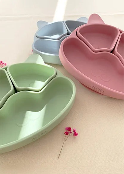 Plato Con Divisiones Extraíbles Y Forma De Perrito - Azul Marino._2