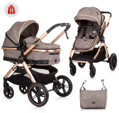 Carrito De Bebé Dúo Convertible Aspen Hasta 22 Kg Sand_0