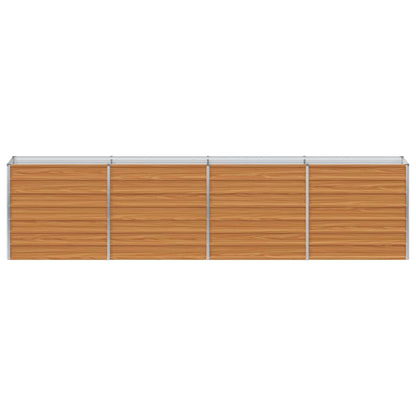 Arriate Elevado Marrón Claro 320 X 40 X 77 Cm Acero Galvanizado_4