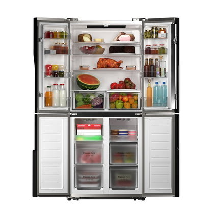 Cecotec Frigorífico Americano 4 Puertas Bolero Coolmarket 4d 454 Inox. 454 Litros Altura 1815 Cm Cross Door Compresor In_2