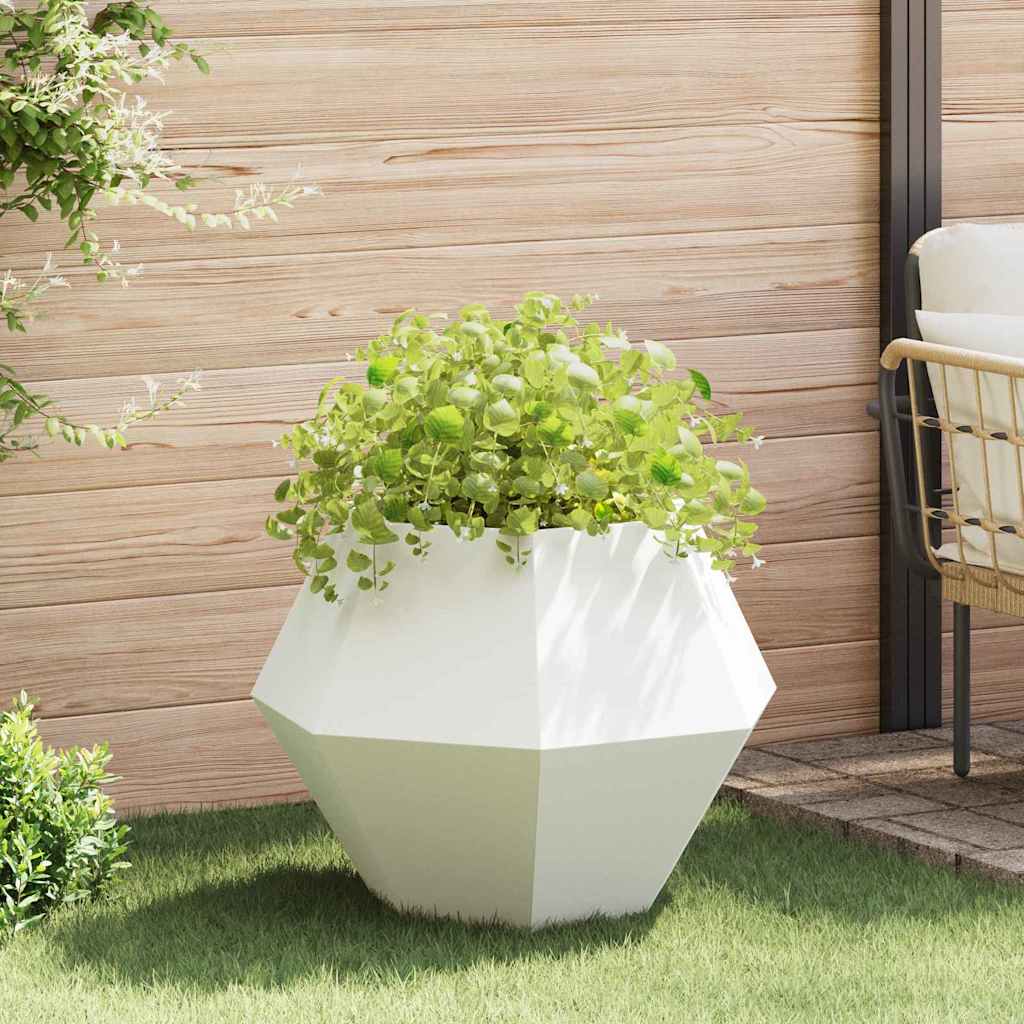 Jardinera Blanco 75 X 75 X 60 Cm Acero_1