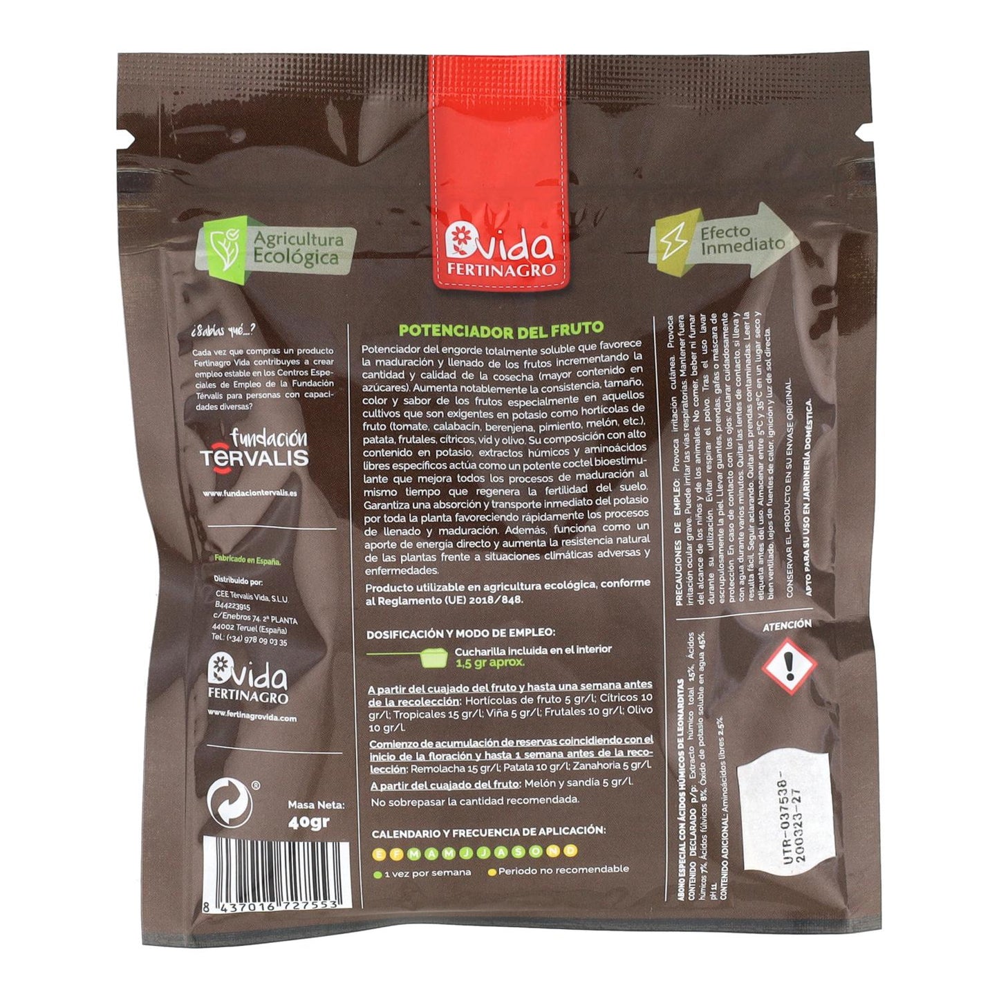 Potenciador de Fruta Biológico Fertinagro 40 g