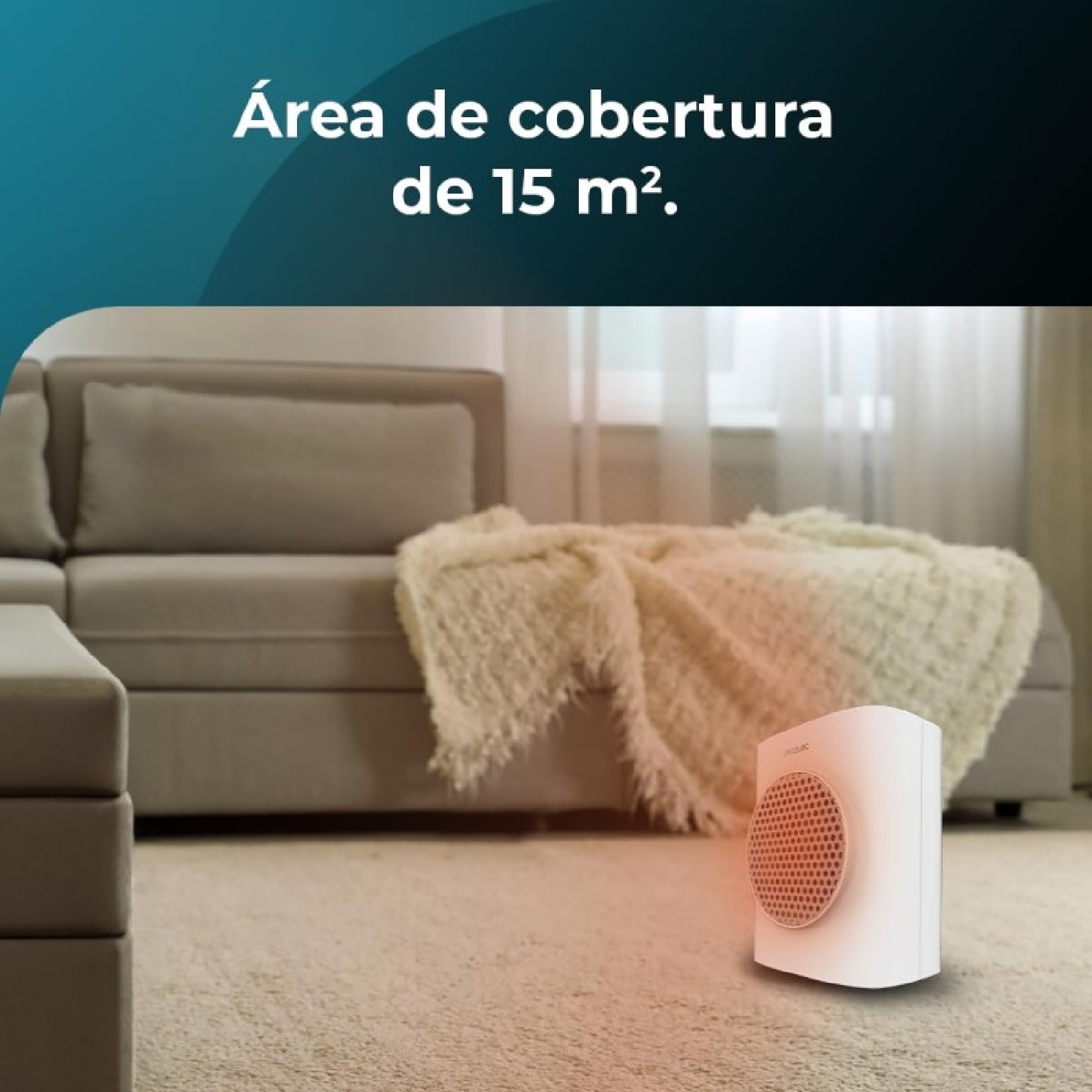 Cecotec Calefactor Cerámico De Sobremesa Readywarm 1570 Max Ceramic Rotate Smart White_3