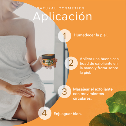 QKnatur - Exfoliante Corporal Con Hueso De Albaricoque 300 ml– Hidrata Y Nutre Con Extractos De Azahar, Rosa Y Hamamelis_3
