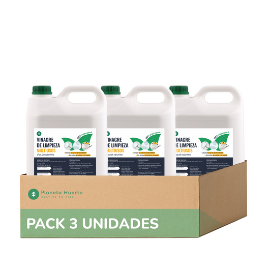 Pack de 3 Vinagres de Limpeza Brancos 5L Planeta Huerto