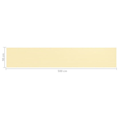 Vidaxl Toldo Para Balcón Hdpe Beige 90x500 Cm_2