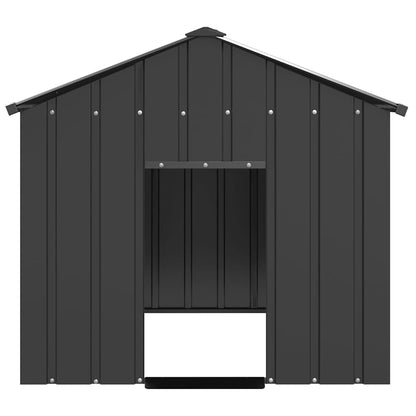 Caseta Para Perros Con Techo Acero Galvanizado 113x153x101 Cm_2