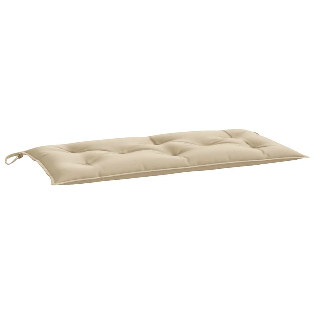 Vidaxl Cojín De Banco De Jardín Tela Oxford Beige 110x50x7 Cm_0