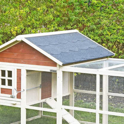 Gallinero Michigan - Capacidad Para 6-8 Gallinas -zona De Refugio En Planta Alta Y Voladero_2