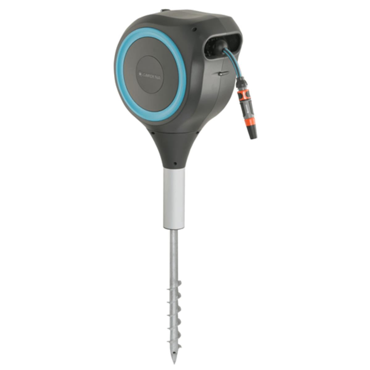 Enrolador de mangueira automático com espiga RollUp M 20 m Gardena