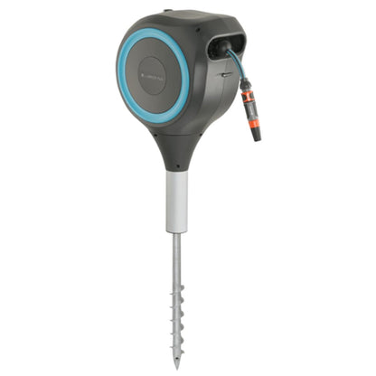 Enrolador de mangueira automático com espiga RollUp M 20 m Gardena