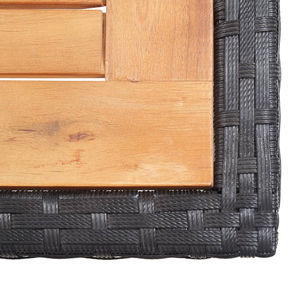 Vidaxl Set Comedor De Jardín 17 Piezas Y Cojines Ratán Sintético Negro_4