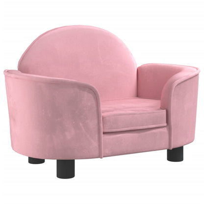 Cama Para Perros De Terciopelo Rosa 66x40x45 Cm / Vetonek_3