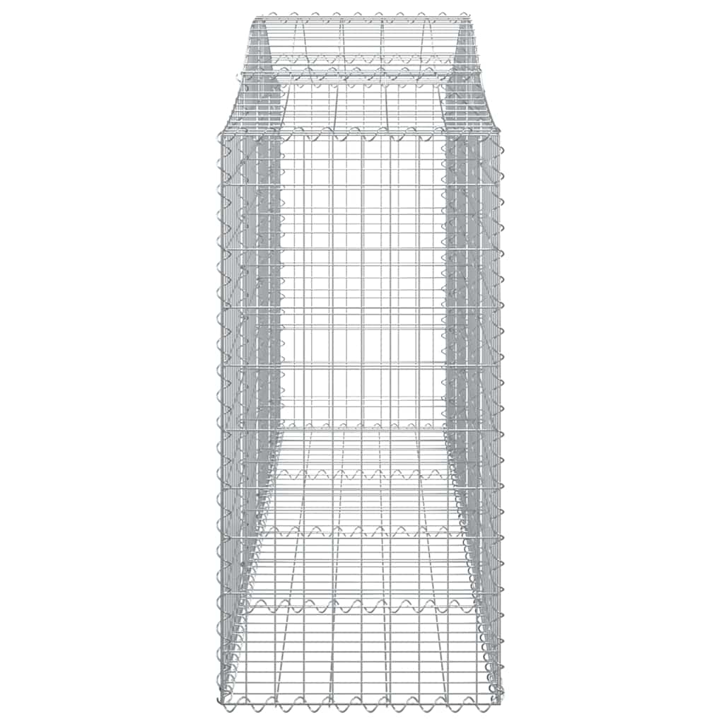 Cestas De Gaviones 5 Uds Forma De Arco Hierro 200x50x120/140 Cm_4