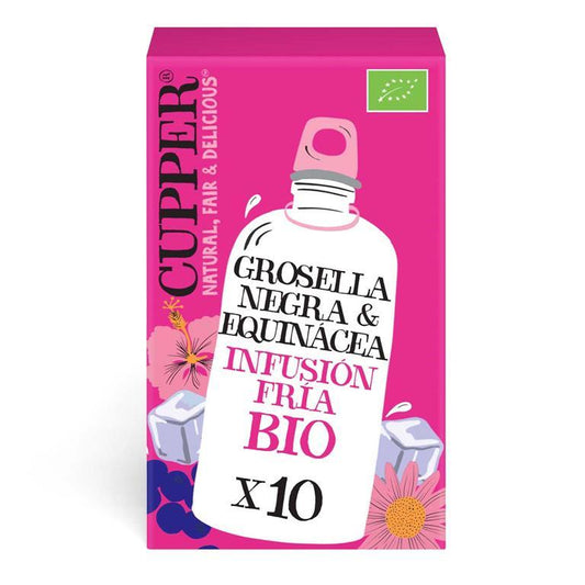 Infusão a frio com groselha preta e equinácea Bio Cupper 10 saquetas 