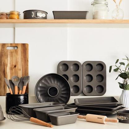 Set De 3 Moldes Para Tartas En Acero Al Carbono Baking Lovers Bergner_1
