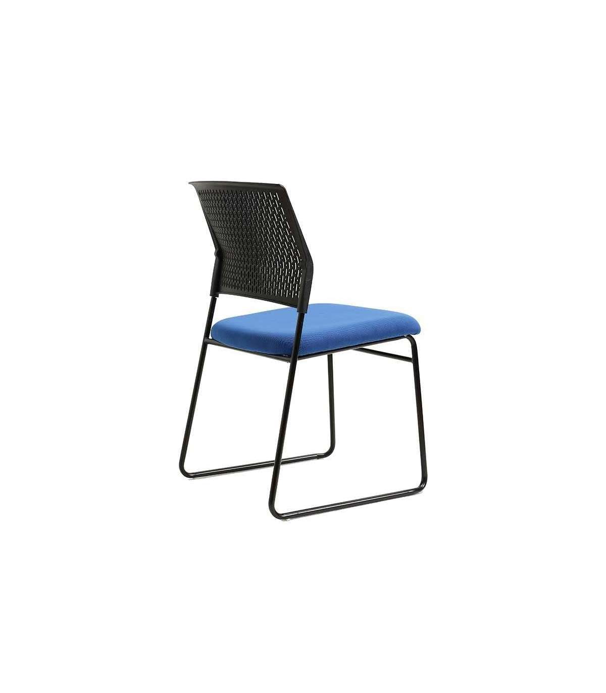 Pack De 4 Sillas Confidente Tapizada En Color Azul, 56 Cm(ancho) 84/94 Cm(altura) 58 Cm(fo_1