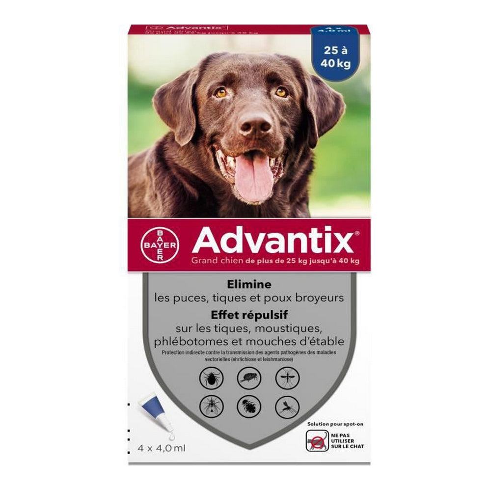 Pipetas Antiparasitarias Advantix 25-40 Kg 4 Ml 4 Piezas_0
