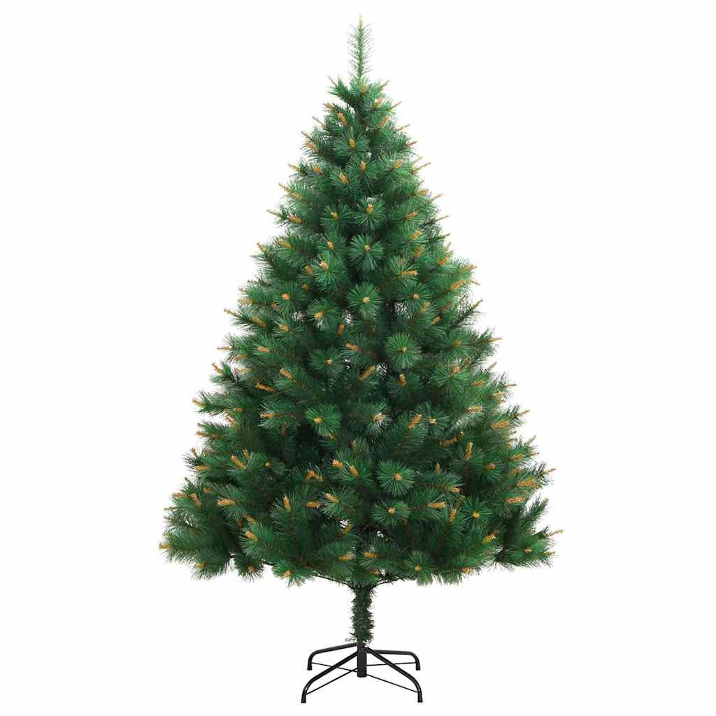 Vidaxl Árbol De Navidad Artificial Con Bisagras 150 Led Y Bolas 150 Cm_4