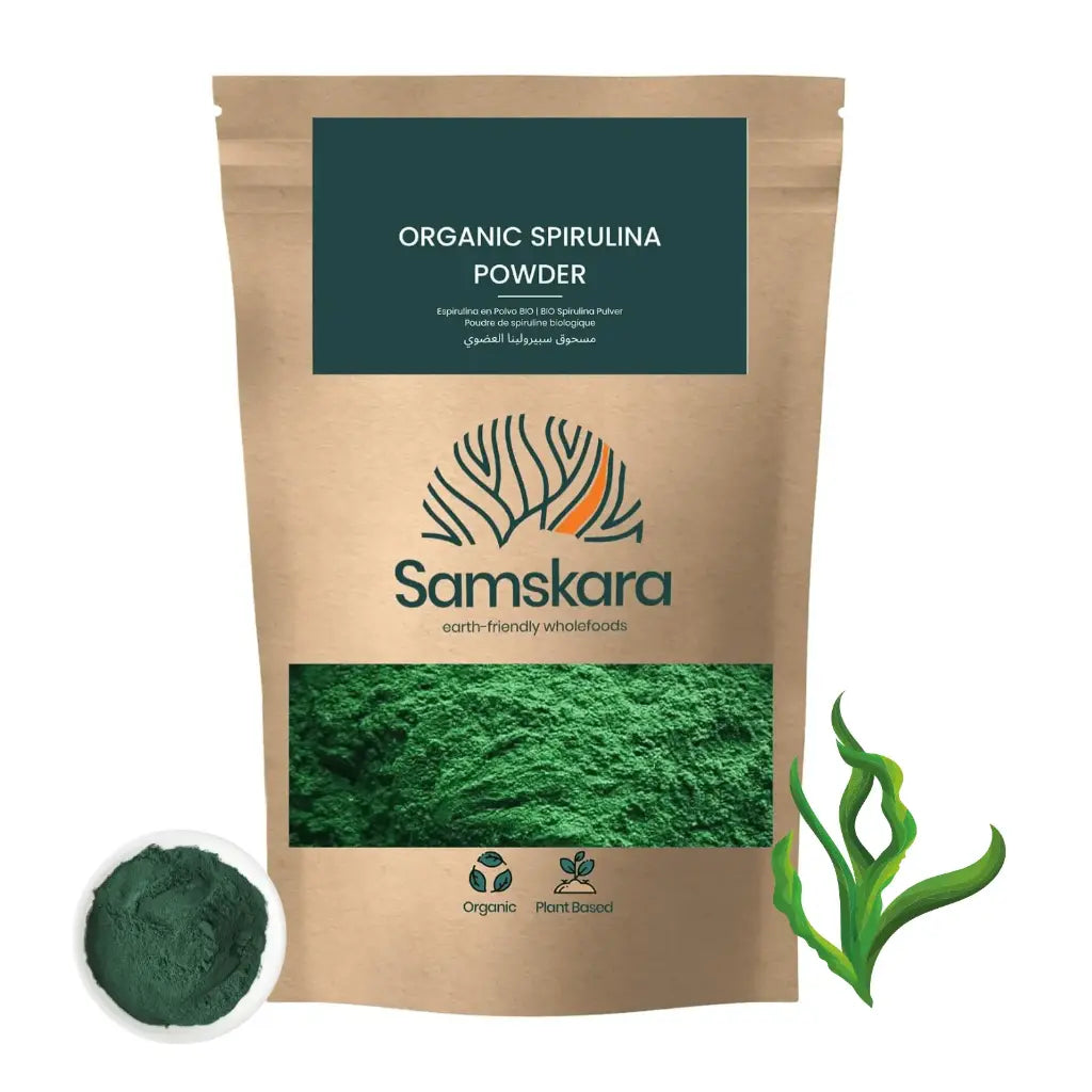 Espirulina En Polvo Bio - 250g | Superalimento Ecológico Vegano Para Batidos, Smoothies Y Zumos, Sin Azúcares Añadidos_0