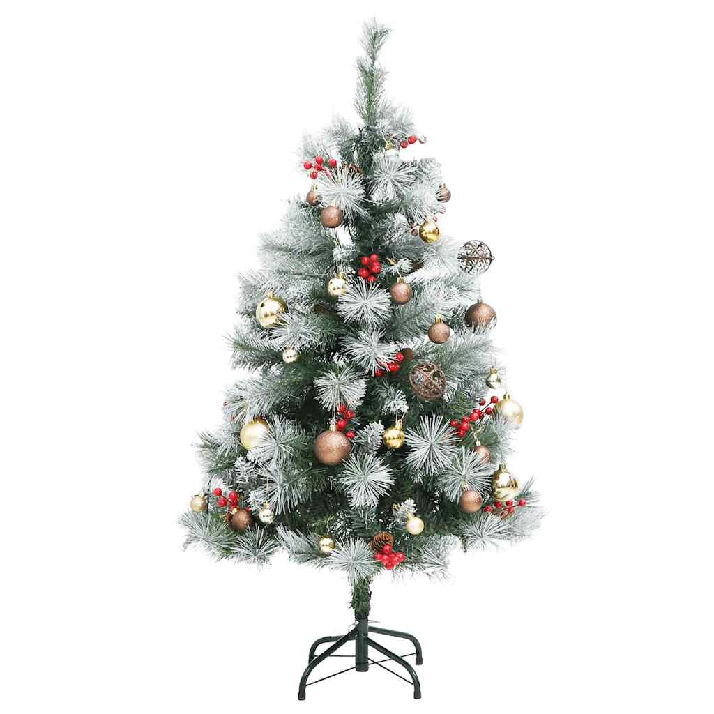 Vidaxl Árbol De Navidad Artificial Con Bisagras 150 Led Y Bolas 150 Cm_3