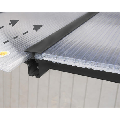 Pérgola anexa Olympia 860x294 cinzento 