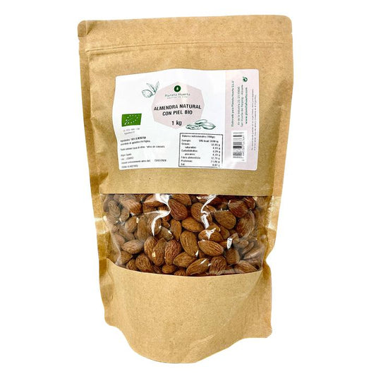 Amêndoas naturais com pele ECO Planeta Huerto 1 kg