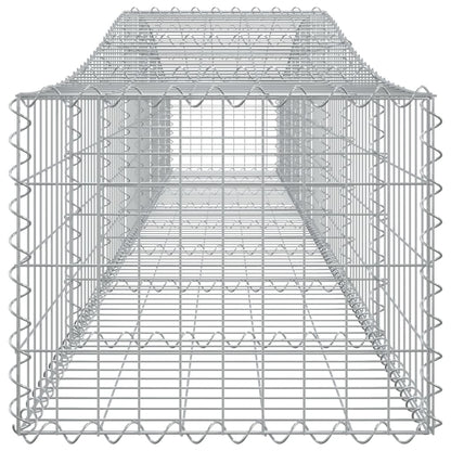 Cestas De Gaviones 9 Uds Forma De Arco Hierro 400x50x40/60 Cm_4