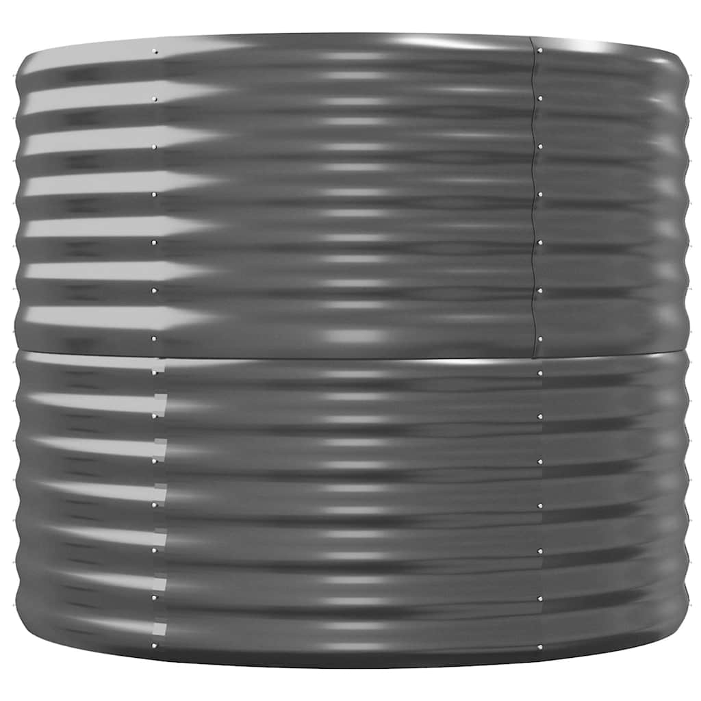 Jardinera Arriate Acero Galvanizado Antracita 368x80x68 Cm_3