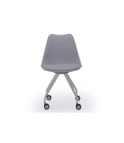 Pack De 2 Sillas De Oficina Elevable Rania Acabado Gris, 48.5cm(ancho ) 82cm(altura) 52cm(_3