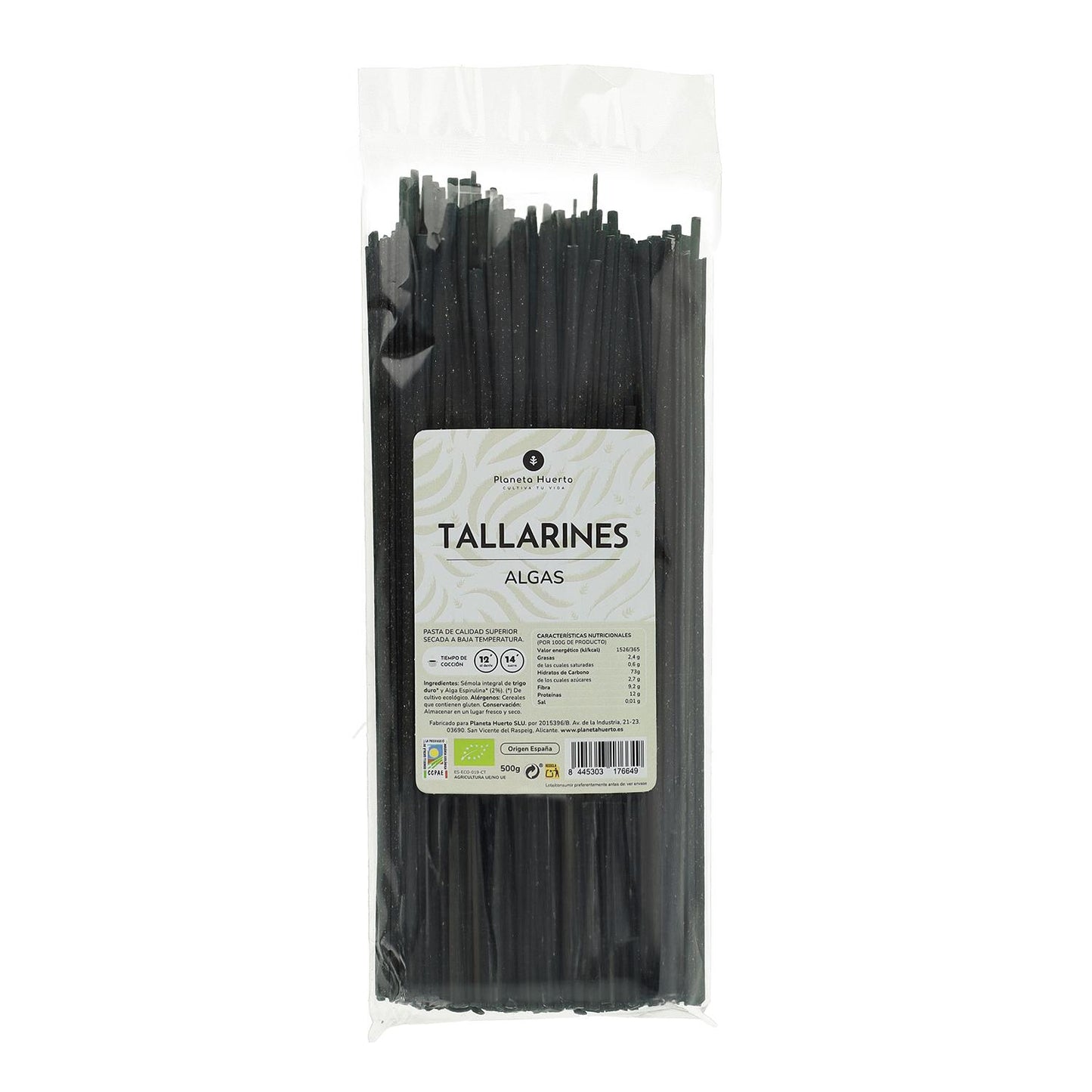 Macarrão de Algas Planeta Huerto ECO 500g