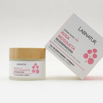 Crema Facial de Rosa Mosqueta Labnatur 50 ml | Colágeno Marino y Avellanas | Regenera, Nutre y Mejora la Elasticidad_3