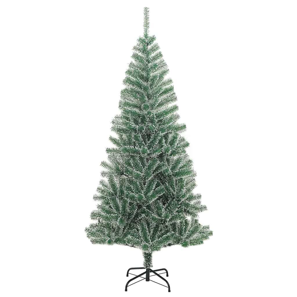 Vidaxl Árbol De Navidad Artificial Con 300 Led Bolas Y Nieve 210 Cm_4