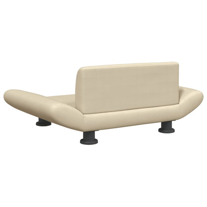 Cama Para Perros De Tela Crema 70x45x28 Cm / Vetonek_2