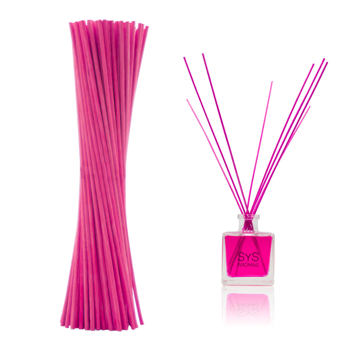 Varillas Difusor SYS 50 Uds | Ratán Natural Rosa | Mikado | Alta Absorción | 2,5 mm X 32 cm_1