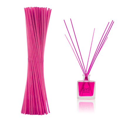 Varillas Difusor SYS 50 Uds | Ratán Natural Rosa | Mikado | Alta Absorción | 2,5 mm X 32 cm_1