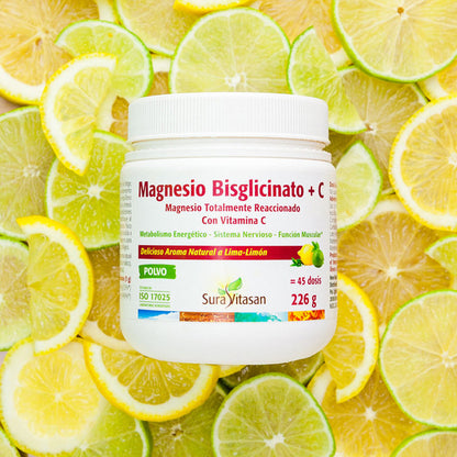 Bisglicinato de magnésio + C, Sura Vitasan, 226 gr