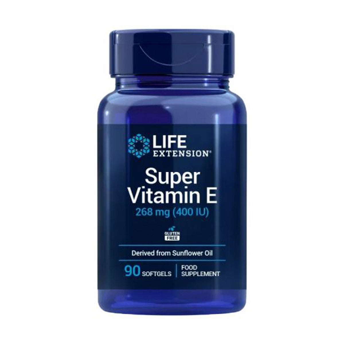 Super Vitamina E 268 mg 400 UI, Life Extension 90 pérolas