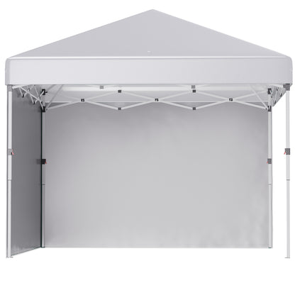 Outsunny Carpa Plegable 3x3 M Con Altura Ajustable Y Bolsa De Transporte Blanco_0