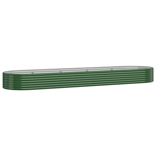 Jardinera Arriate Acero Galvanizado Verde 396x100x36 Cm_0
