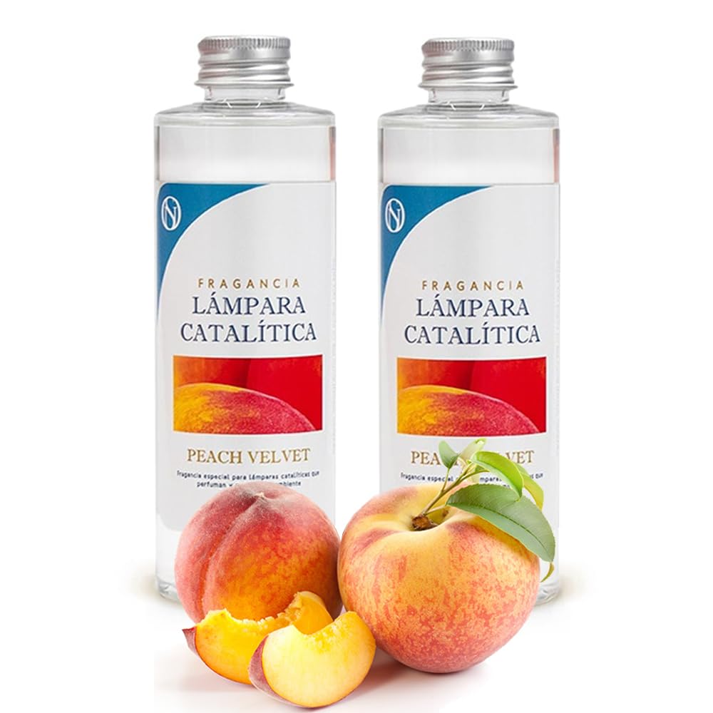 Pack 2x Fragancia Para Lámpara Catalítica 200ml: Aroma Peach Velvet - Disfruta De Tu Aroma Favorito Durante Más Tiempo_0