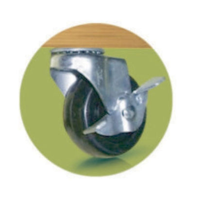 Soporte Con Ruedas Madera Flora Roll Diam 30 Cm Nortene_1