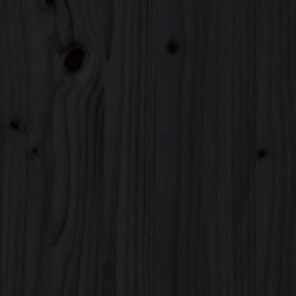 Estructura De Cama Para Niños Madera De Pino Negro 80x200 Cm / Vetonek_4