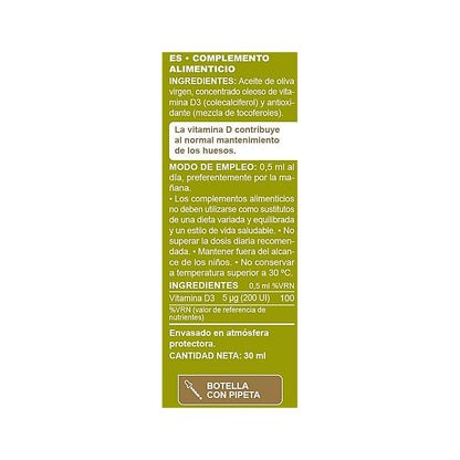 Vitamina D Líquida Marnys, 30 ml