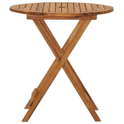 Comedor De Jardín Plegable 3 Piezas Madera Maciza De Acacia / Vetonek_0