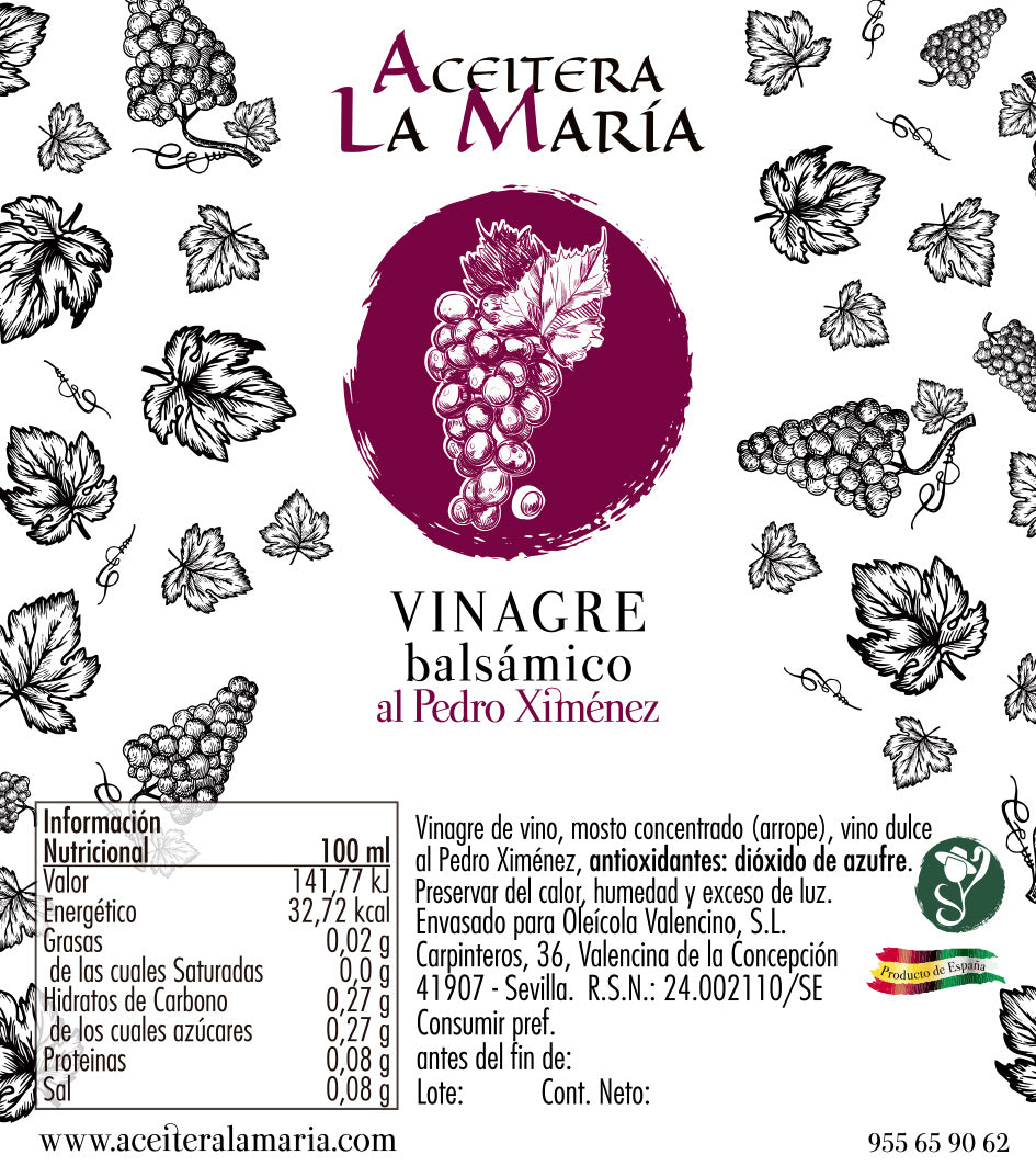 Vinagre Balsámico Al Pedro Ximenez 50 Cl Con Vertedor_2