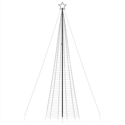 Vidaxl Árbol De Navidad Led Con Estacas 1534 Leds Azul 500 Cm_3