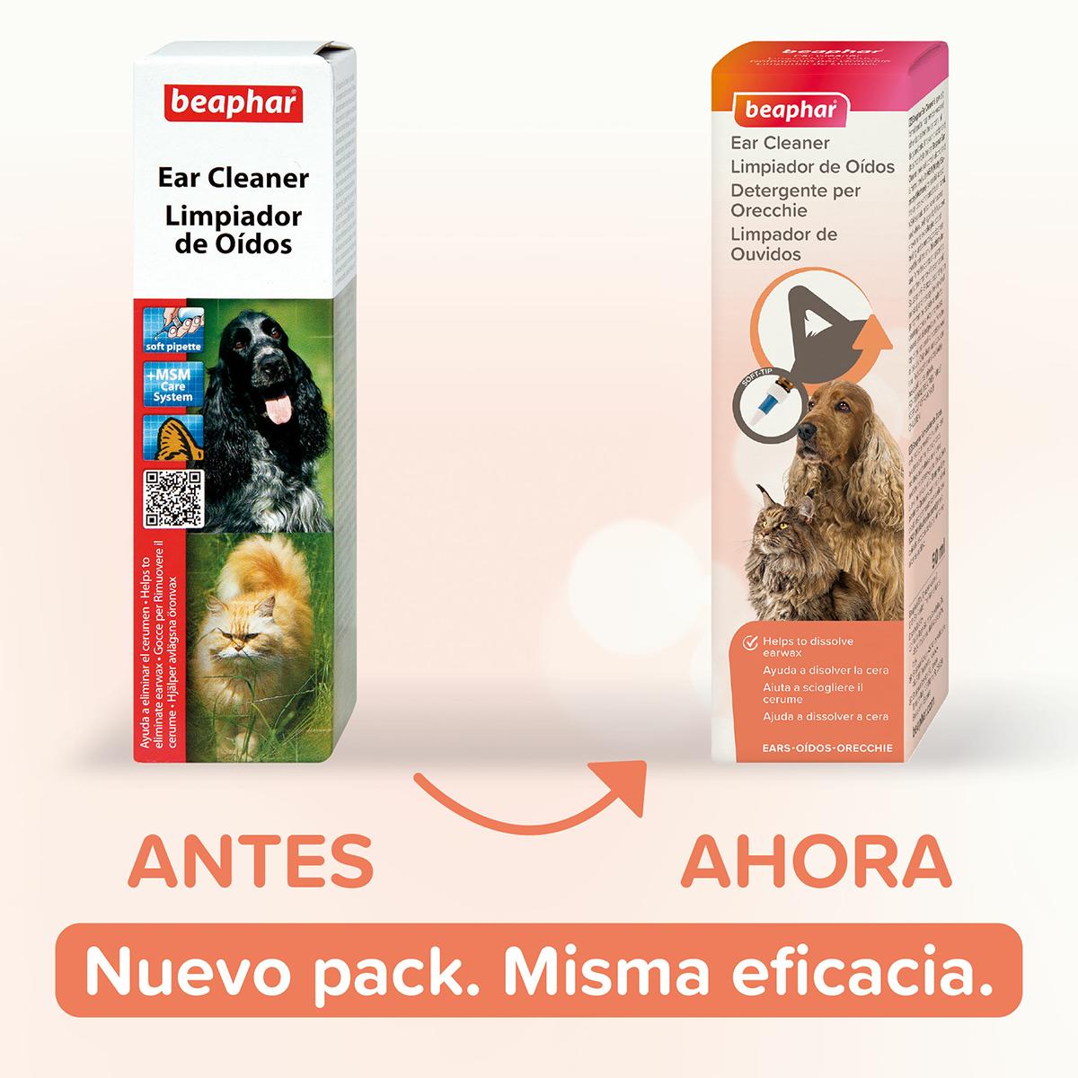Limpador de ouvidos Beaphar para cães e gatos 50 ml